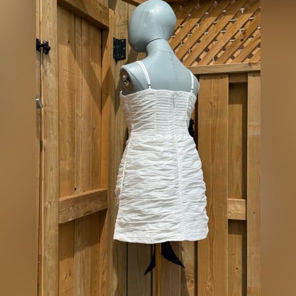 🆕 AJE 🧿 NWOT Potion Spiral Mini Dress, White / Black - Sz AU 10 US 6 - Picture 7 of 15